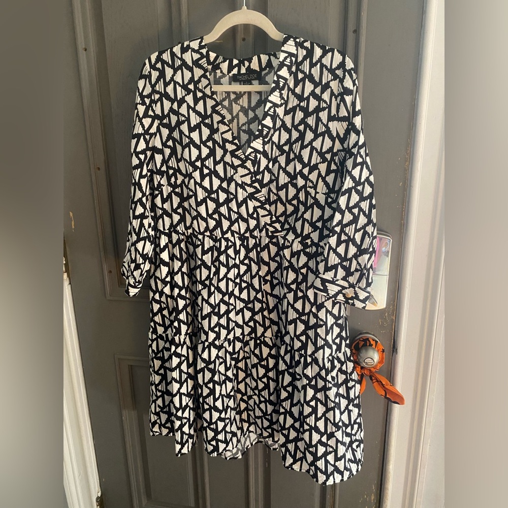 Abstract Print Dress